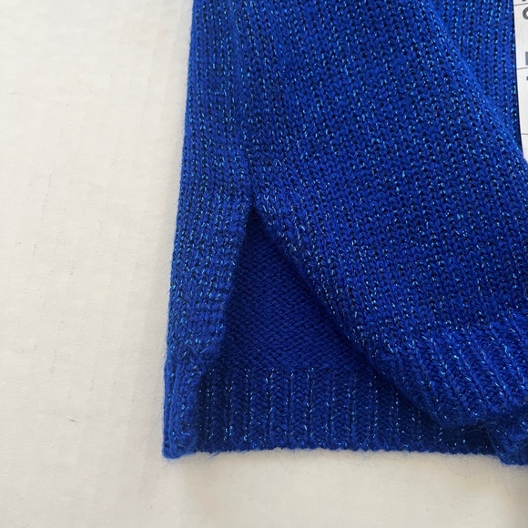 Womens Holiday Metallic Knit Tunic Sweater Size L Modest Top New Years Career - Picture 6 of 6